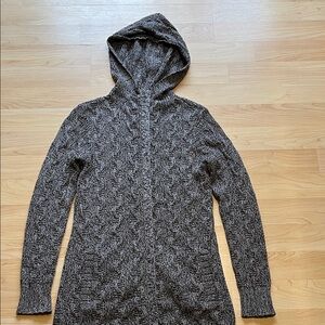 Patagonia Merino Cable Sweater Coat Long Hooded Zip-Up